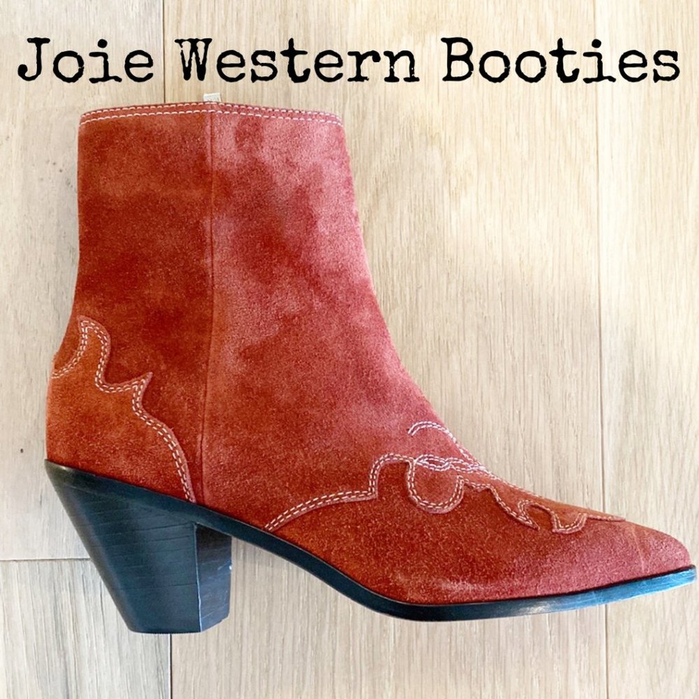 NWOT Joie Rafa Cowboy Booties